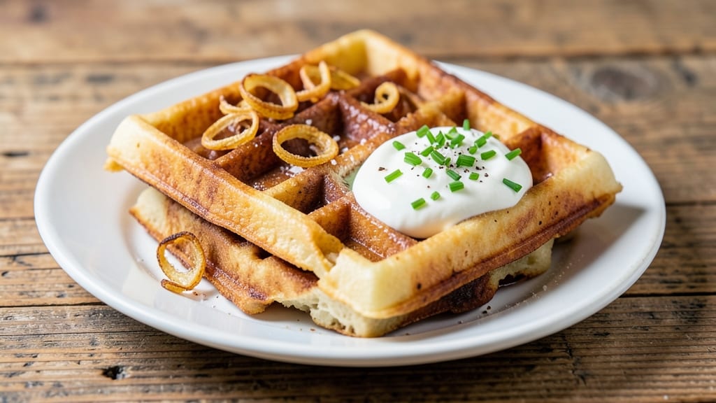 Vegan Potato Waffles Recipe: Fluffy Stacks With Crispy Edges and Herbed Magic
