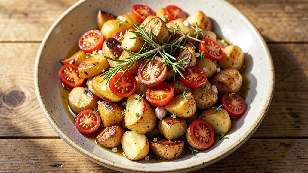 Roasted Potato Salad Recipe No Mayo: Crispy Herb-Crusted Potatoes With Zesty Vinaigrette