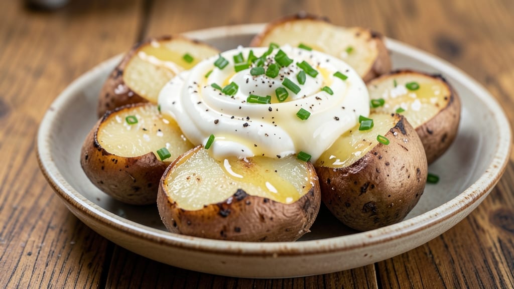 Baked Potato and Sour Cream Recipe: Crispy Skin, Ultra-Creamy Load
