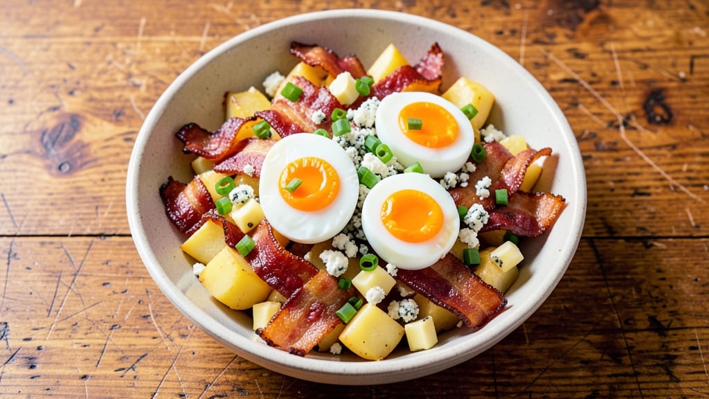 Bacon Cheese Potato Salad Recipe: Smoky Crispy Bacon and Creamy Cheese Twist