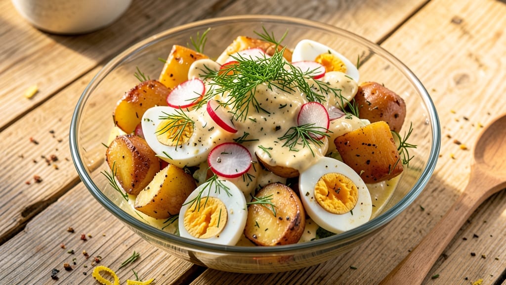 Potato Salad Recipe with Egg and Radishes: Bright, Herbed Crunch With Perfectly Boiled Eggs