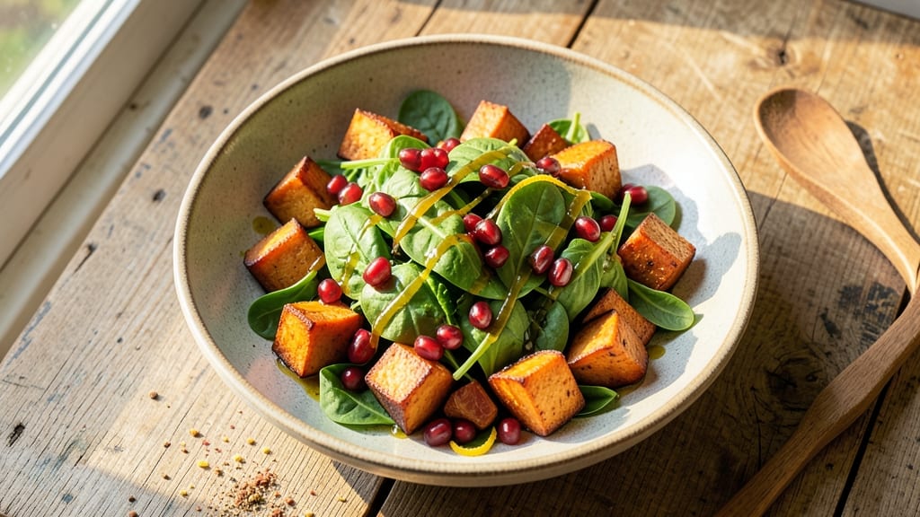 Sweet Potato Pomegranate Salad Recipe: Autumn Harvest Freshness in 20 Minutes