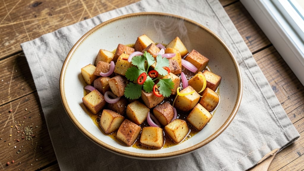 Aloo Potato Recipe: Spiced Crispy Bites With Tangy Tamarind Twist