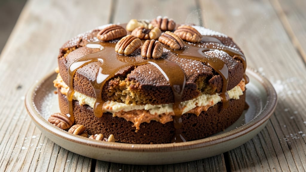 Vegan Sweet Potato Cake Recipe: Fudgy Layers with Maple-Glazed Crunch