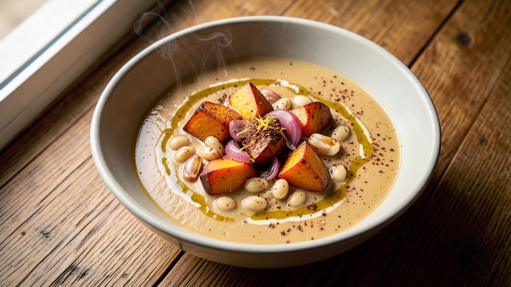 Sweet Potato and Bean Soup Recipe: Smoky Spiced Depth With Roasted Edge Crunch