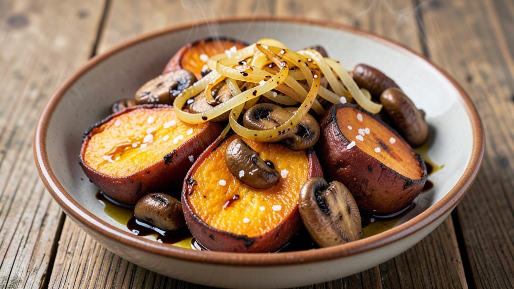 Sweet Potato Mushroom Onion Recipe: Earthy Roasted Trio With Caramelized Depth