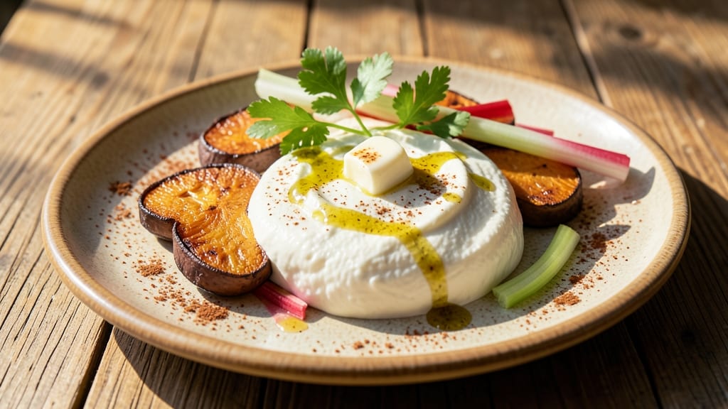 Sweet Potato Ricotta Recipe: Spiced Roast with Crispy Celery Crunch