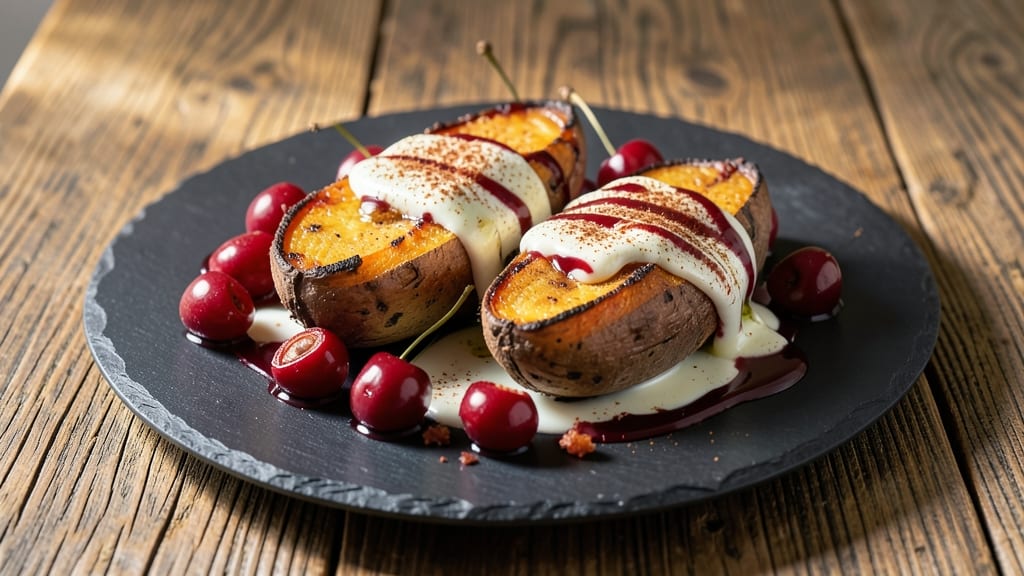 Sweet Potato and Cherry Recipe: Warm Spice and Juicy Fruit Harmony