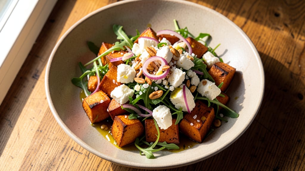Sweet Potato and Feta Salad Recipe: Roasted Sweetness Meets Salty Crunch