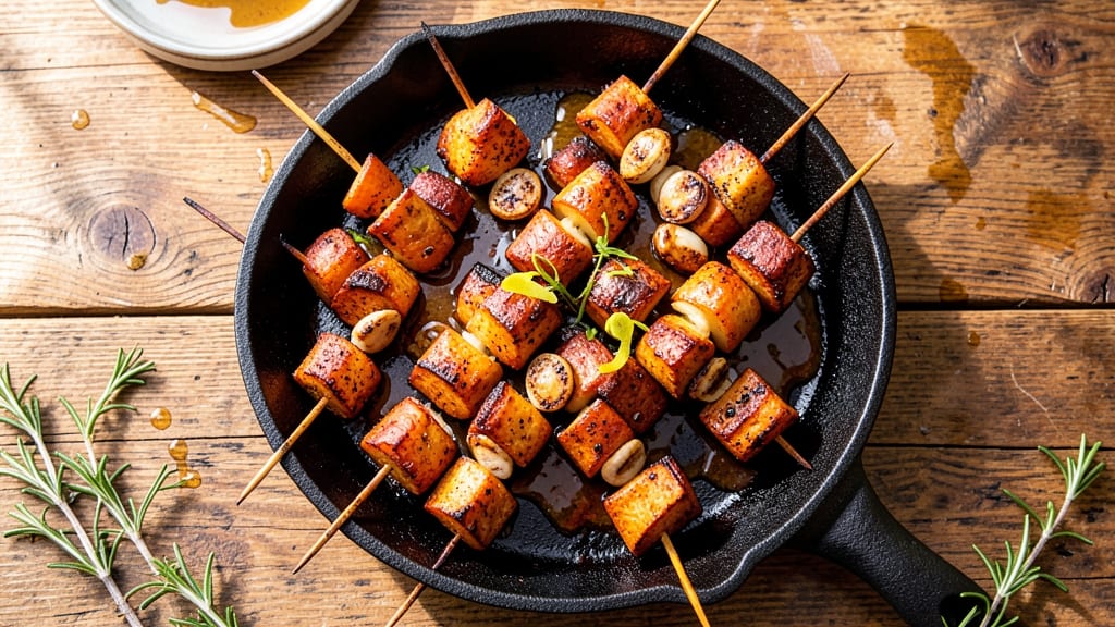 Sweet Potato Kebabs Recipe: Charred and Caramelized With Smoky Paprika Kick