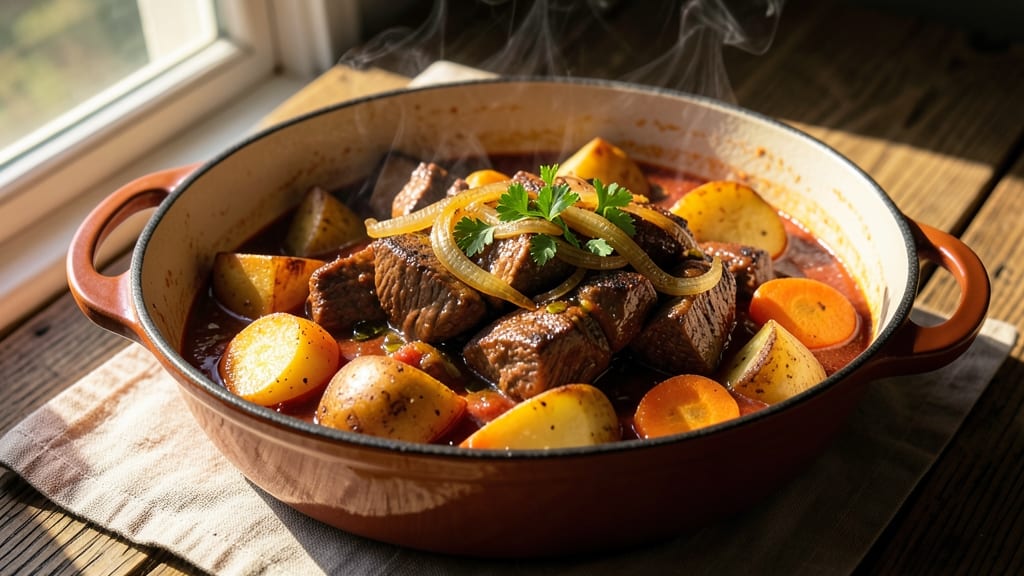 Beef and Potato Goulash Recipe: Smoky Paprika-Rich Stew With Hearty Texture