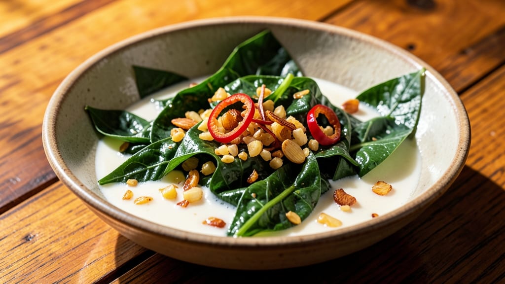 Sweet Potato Leaves Recipe With Coconut Milk: Tropical Creaminess in One Pot