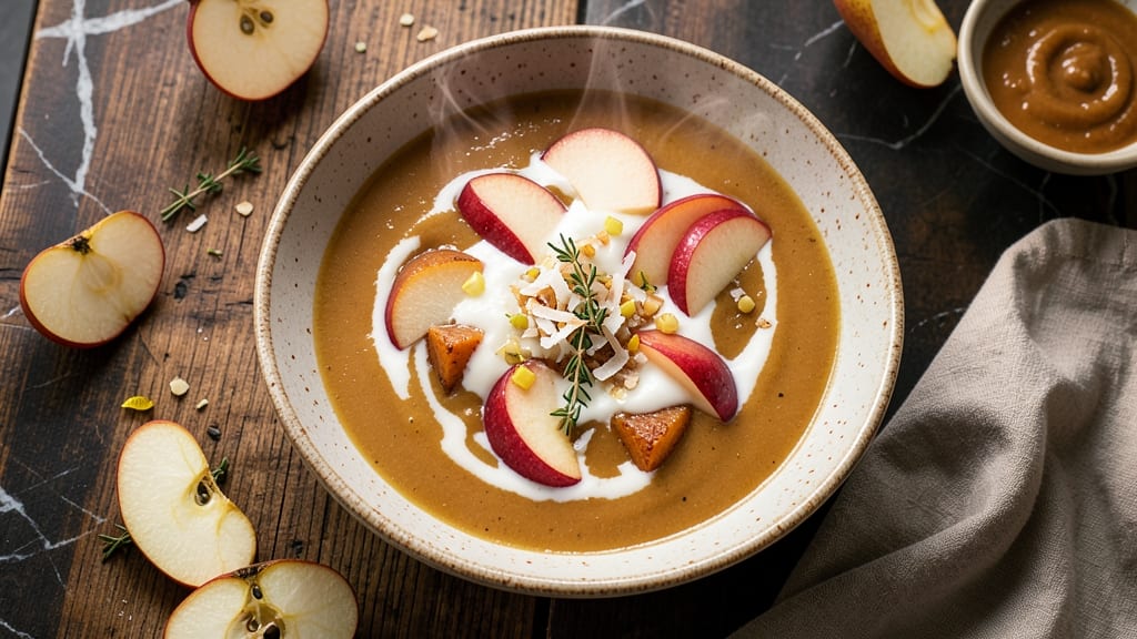 Sweet Potato And Pear Soup Recipe: Spiced Sweetness With Velvety Depth