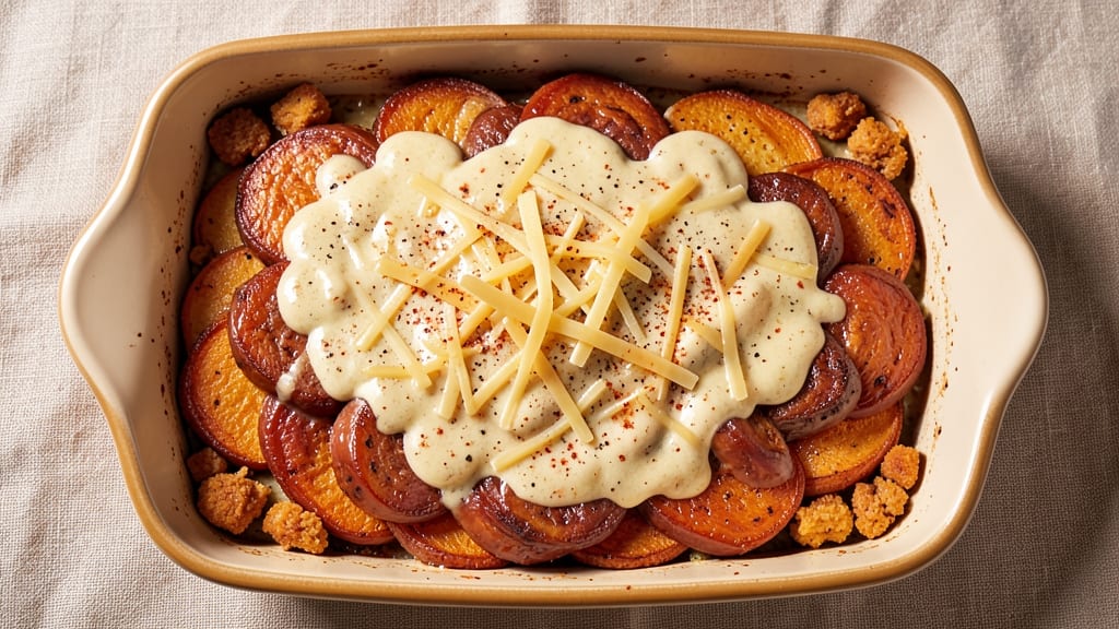 Sweet Potato Sausage Casserole Recipe: One-Pan Spiced Crunch and Creamy Layers
