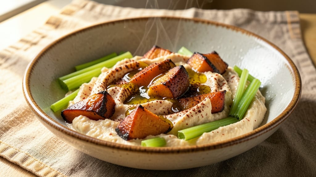 Sweet Potato Spread Recipe: Smoky-Spiced Creaminess With Crunchy Celery Bites