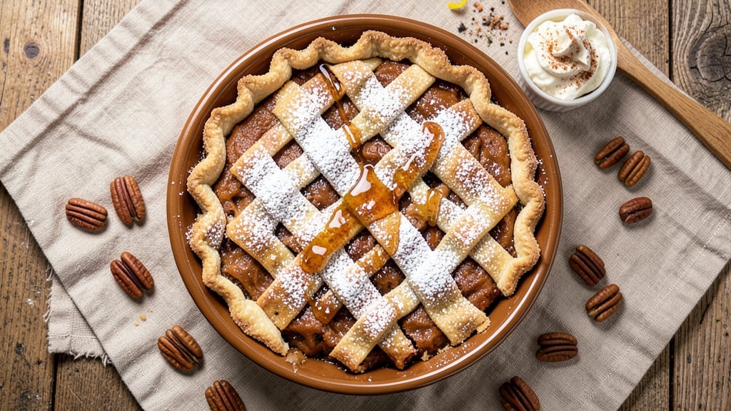 Sweet Potato Comfort Pie Recipe: Warm Spice Crunch With Gooey Centers