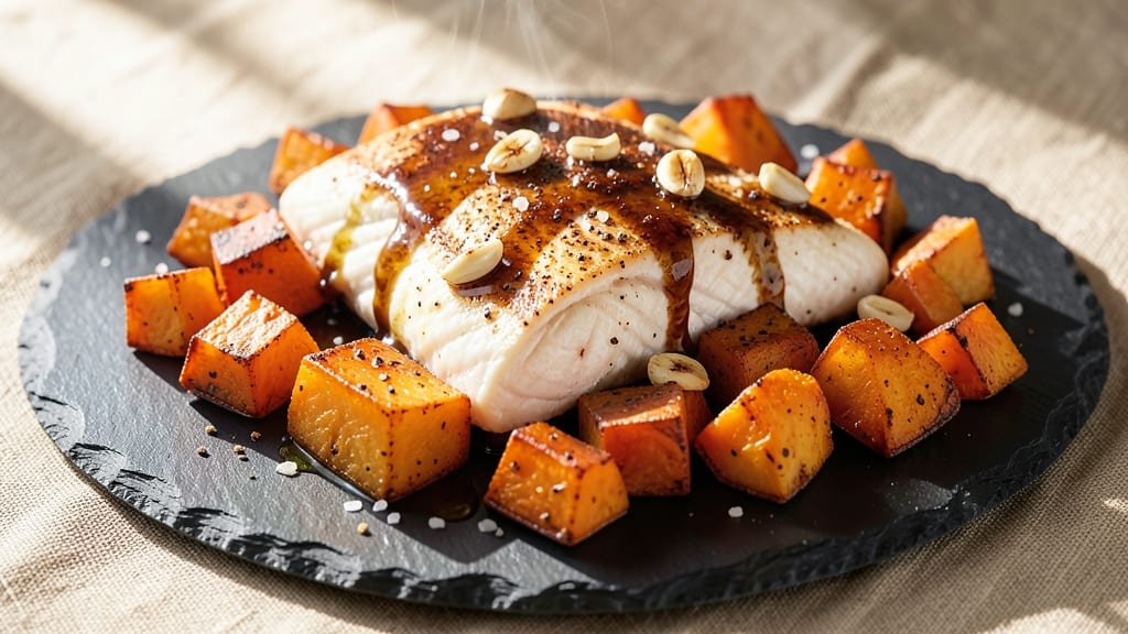 White Fish Sweet Potato Recipe: Crispy Roasted Sweetness with Flaky Fish Bites