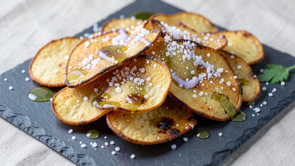 Baked Potato Chips Salt and Vinegar Recipe: Sharp Vinegar Crunch Without the Mess
